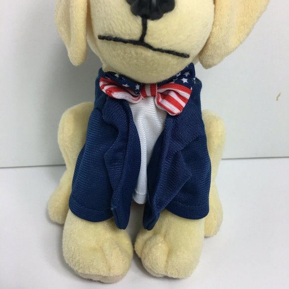 Raising Canes Chicken Push Puppy Dog 4th Of July Stars Stripes Red White Blue 7" - Picture 6 of 12